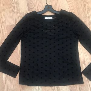 Elodie sheer long sleeve star top attached tank